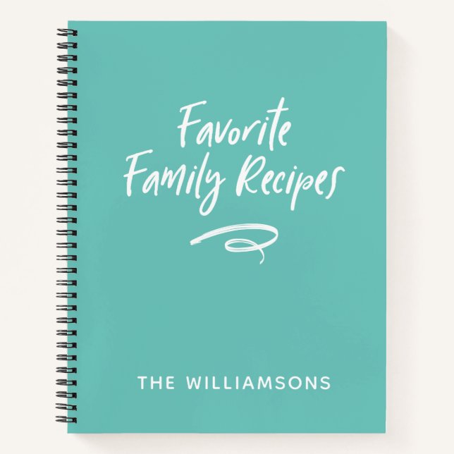 Family Recipe Book Cookbook  (Front)