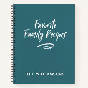 Family Recipe Book Cookbook