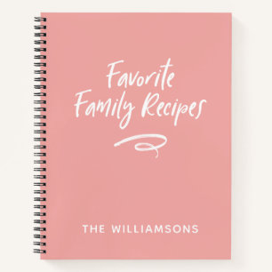 Family Recipe Book Cookbook 