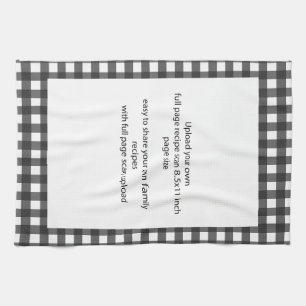 Family Recipe Keepsake Photo Scan Tea Towel
