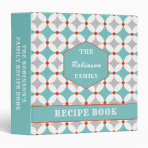 Family Recipe Retro Mid Century Personalised