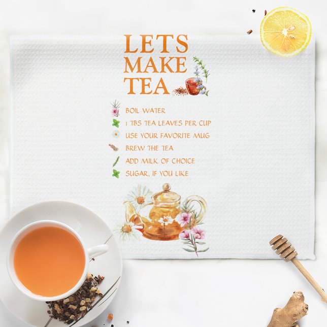 Family Recipe Tea Party Tea Towel (Creator Uploaded)