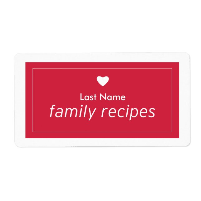 Family Recipes (Front)