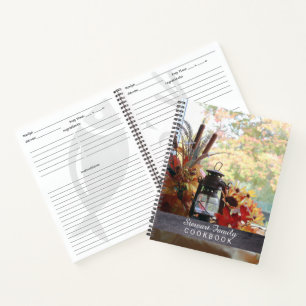 Family Recipes Custom Country Kitchen Cookbook Notebook