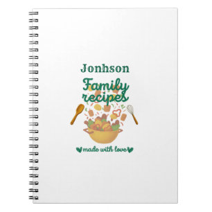 Family Recipes Kitchen Notebook