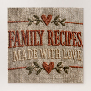 Family Recipes, Made With Love Jigsaw Puzzle