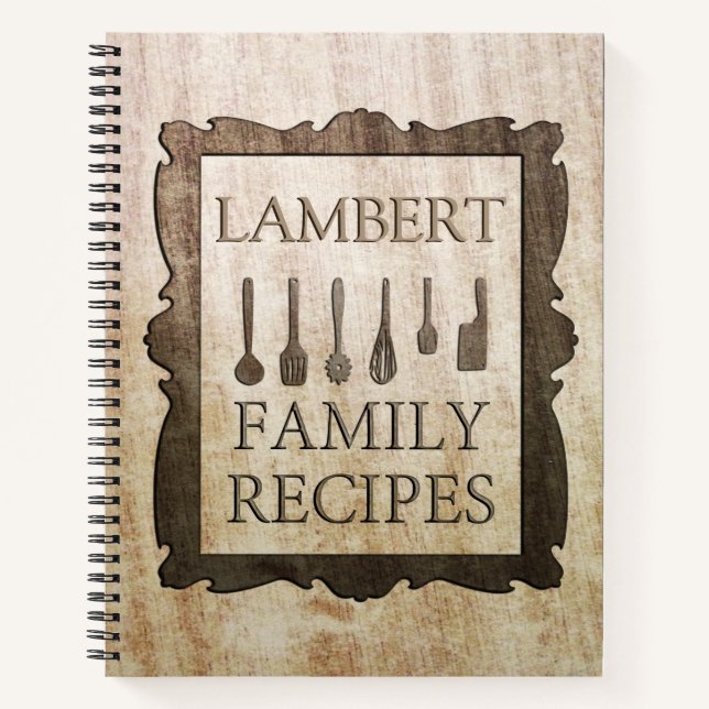Family Recipes Notebook (Front)