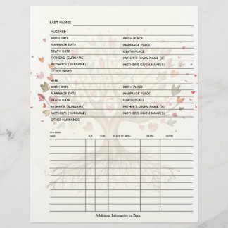 Family Records Genealogy Scrapbook