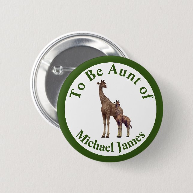 Family Relation Assorted Animals 6 Cm Round Badge (Front & Back)