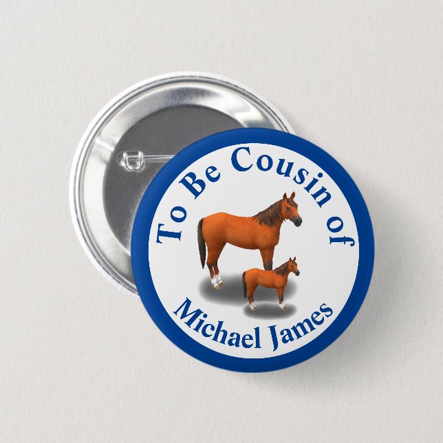 Family Relation Assorted Animals 6 Cm Round Badge (Front & Back)