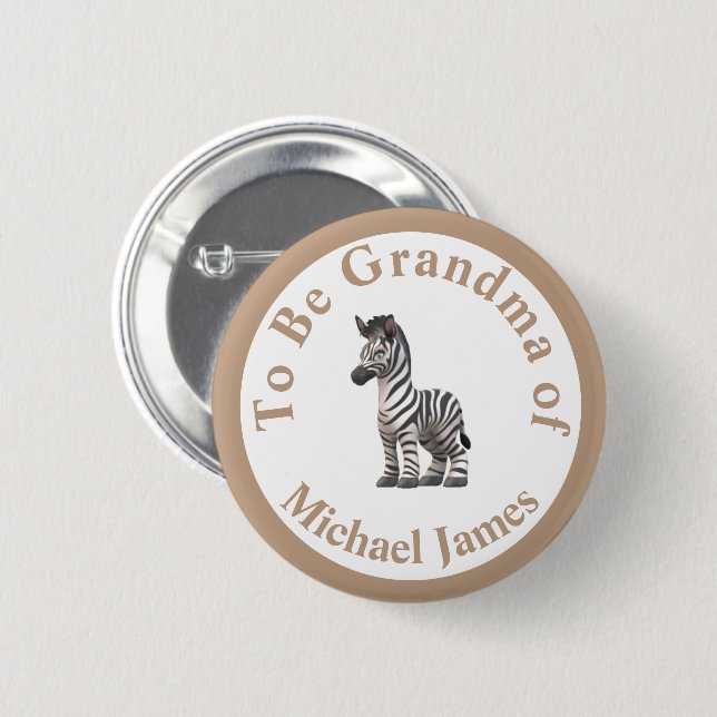 Family Relation Assorted Animals 6 Cm Round Badge (Front & Back)