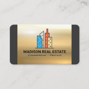Family Rentals Gold Metal Business Card