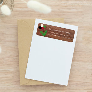  Family Return Address With Palestine Floral