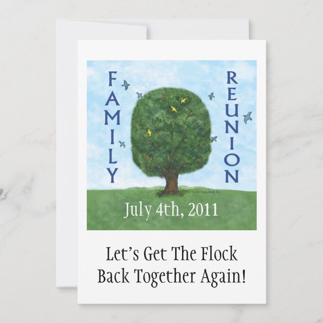 Family Reunion 2011 Invitation with Envelope (Front)