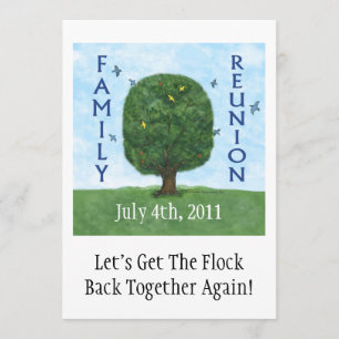Family Reunion 2011 Invitation with Envelope