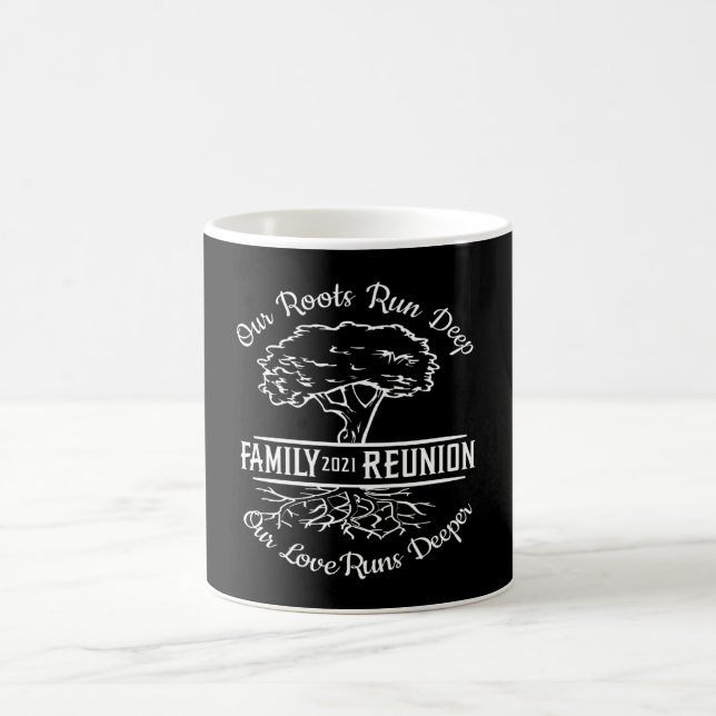 Family Reunion 2021 Family Tree Heart Roots Coffee Mug (Center)