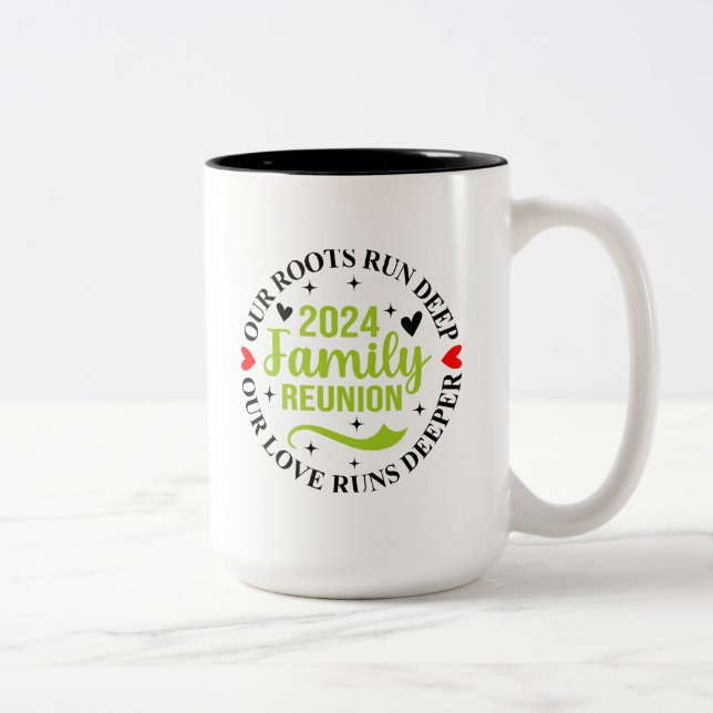 Family Reunion 2024 Two-Tone Coffee Mug (Right)