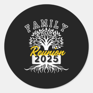 Family Reunion 2025 Attend Meeting Group Vintage Classic Round Sticker