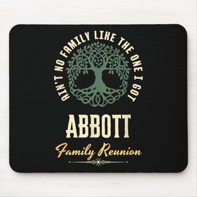 Family Reunion 2025 Matching Design - Abbott - Cop Mouse Mat (Front)