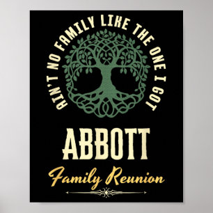 Family Reunion 2025 Matching Design - Abbott - Cop Poster