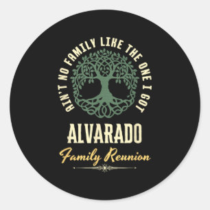 Family Reunion 2025 Matching Design - Alvarado Classic Round Sticker