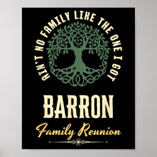 Family Reunion 2025 Matching Design - Barron  Poster