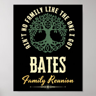 Family Reunion 2025 Matching Design - Bates Poster
