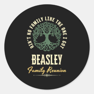 Family Reunion 2025 Matching Design - Beasley Classic Round Sticker