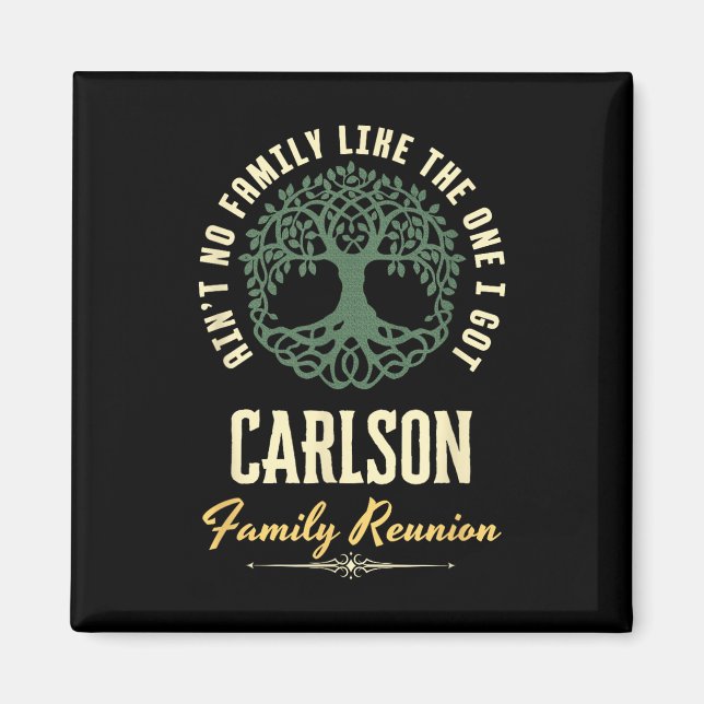 Family Reunion 2025 Matching Design - Carlson  Magnet (Front)