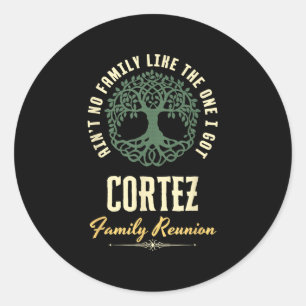 Family Reunion 2025 Matching Design - Cortez Classic Round Sticker