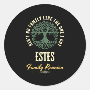 Family Reunion 2025 Matching Design - Estes Classic Round Sticker