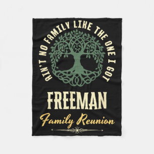 Family Reunion 2025 Matching Design - Freeman Fleece Blanket