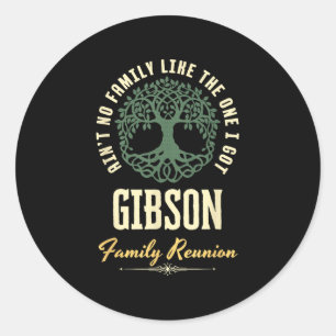 Family Reunion 2025 Matching Design - Gibson Classic Round Sticker