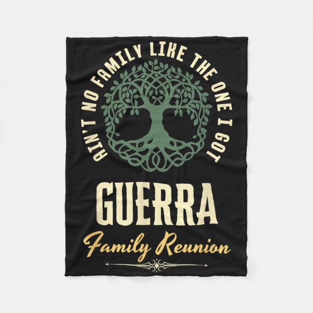 Family Reunion 2025 Matching Design - Guerra  Fleece Blanket (Front)