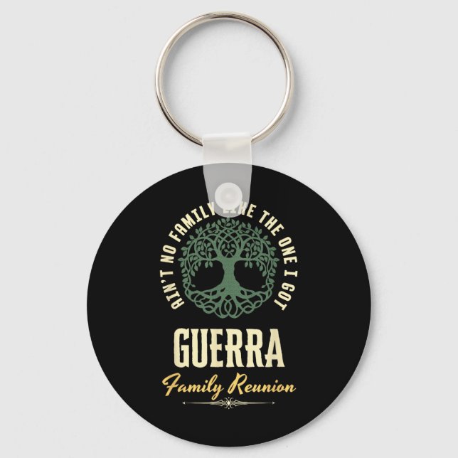 Family Reunion 2025 Matching Design - Guerra  Key Ring (Front)