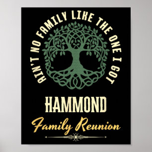 Family Reunion 2025 Matching Design - Hammond  Poster