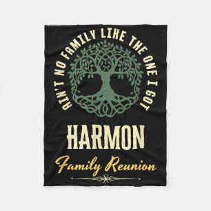Family Reunion 2025 Matching Design - Harmon  Fleece Blanket