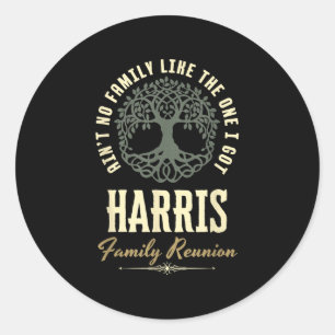 Family Reunion 2025 Matching Design - Harris Classic Round Sticker
