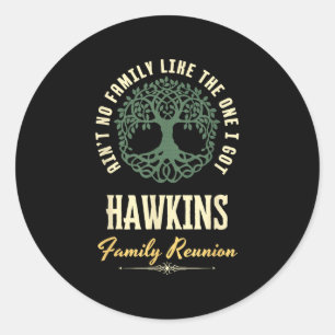 Family Reunion 2025 Matching Design - Hawkins  Classic Round Sticker