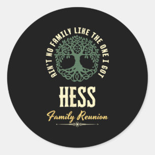 Family Reunion 2025 Matching Design - Hess Classic Round Sticker