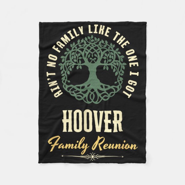 Family Reunion 2025 Matching Design - Hoover  Fleece Blanket (Front)