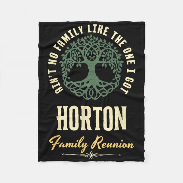Family Reunion 2025 Matching Design - Horton  Fleece Blanket (Front)