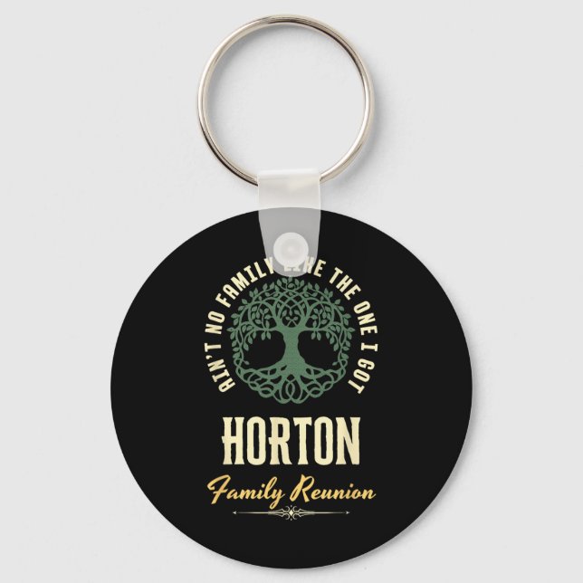 Family Reunion 2025 Matching Design - Horton  Key Ring (Front)