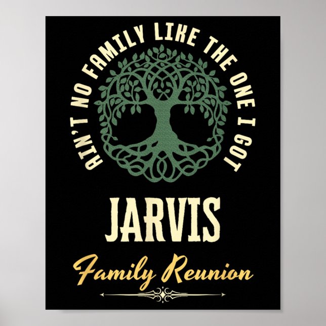 Family Reunion 2025 Matching Design - Jarvis  Poster (Front)