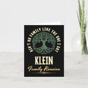 Family Reunion 2025 Matching Design - Klein  Card
