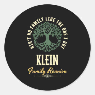 Family Reunion 2025 Matching Design - Klein  Classic Round Sticker