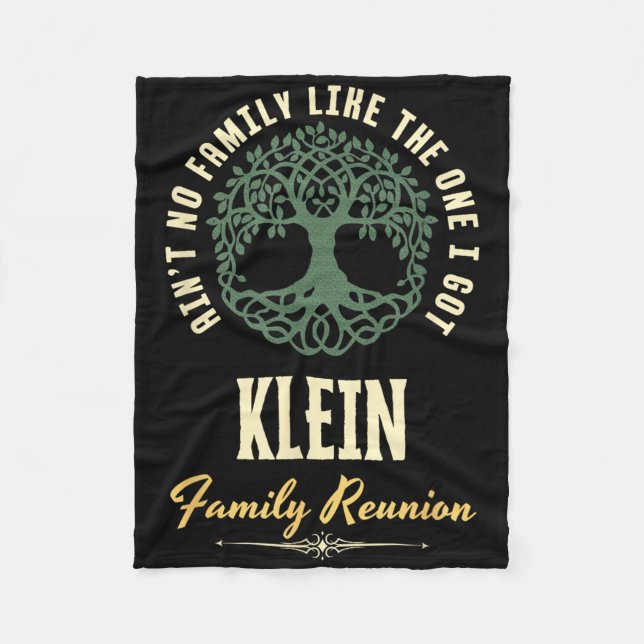 Family Reunion 2025 Matching Design - Klein  Fleece Blanket (Front)