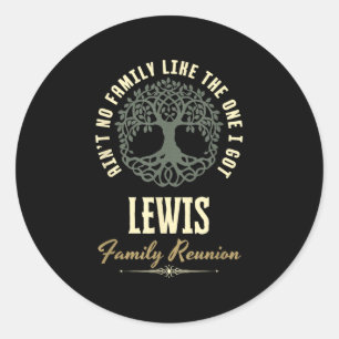 Family Reunion 2025 Matching Design - Lewis Classic Round Sticker
