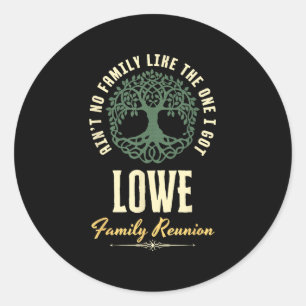 Family Reunion 2025 Matching Design - Lowe Classic Round Sticker