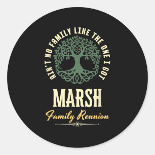 Family Reunion 2025 Matching Design - Marsh Classic Round Sticker